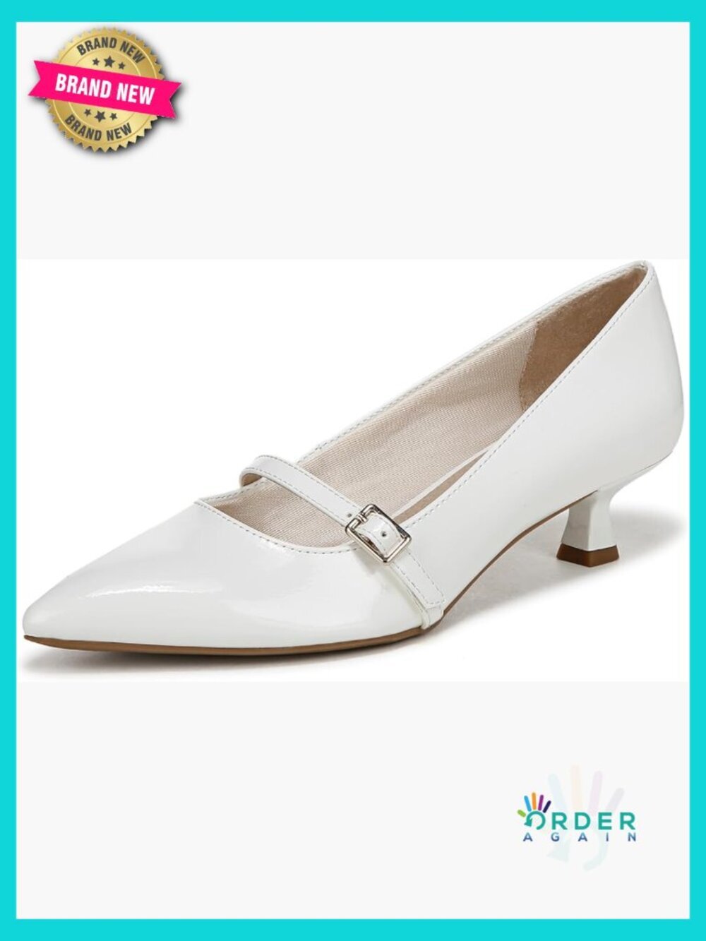 Mary Jane Pumps with Kitten Heel Classic Pointed Toe Comfort Walking Shoes